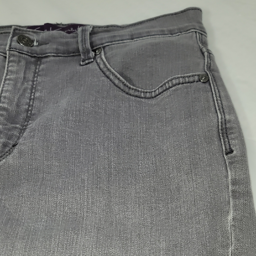 Gloria Vanderbilt Gray Skinny Jeans Modern Style - Picture 6 of 9